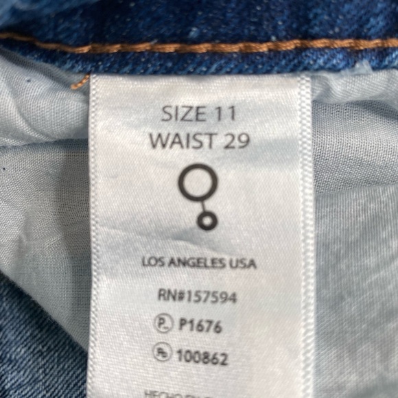 Insane Gene Women’s 11/29 Patchwork Wide Leg Jeans High Rise Relaxed Fit NWT - Picture 12 of 14